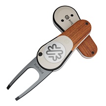 Pitchfix Woodie Pitchgabel mit Ballmarker, Maple