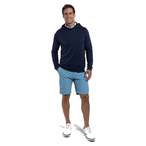 KJUS Kallen Hooded Midlayer Herren Sweatshirt, atlanta blau