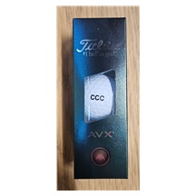 Titleist AVX 2026 Golfbälle, Text: CCC, 3Stk.