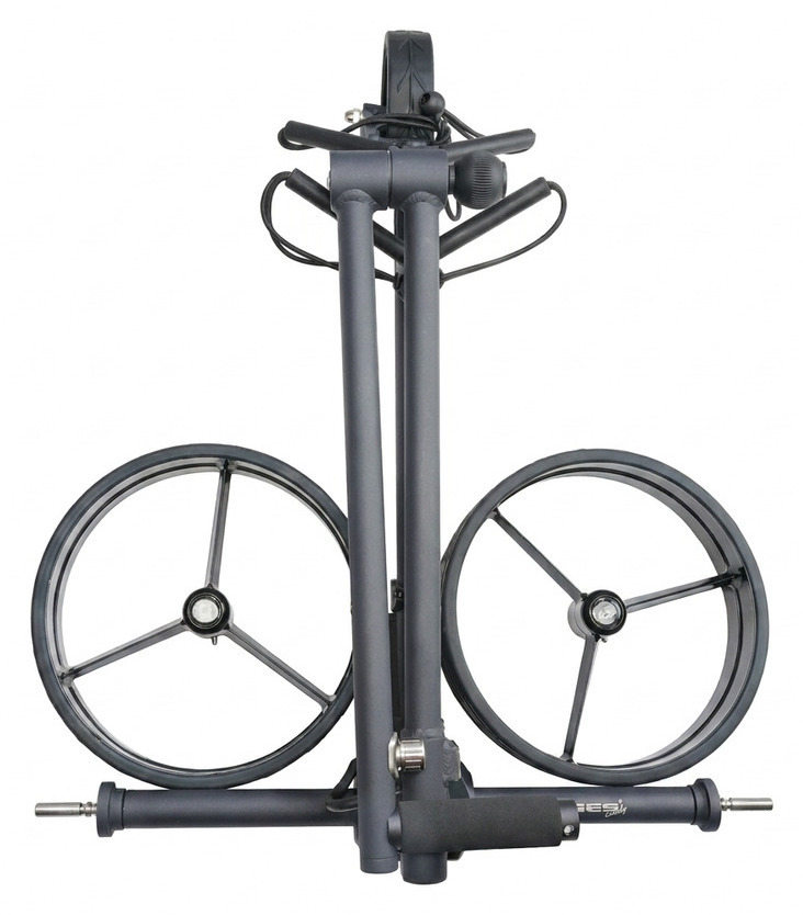 Davies Caddy SMART DHC Elektro-Trolley, schwarz/rote Räder