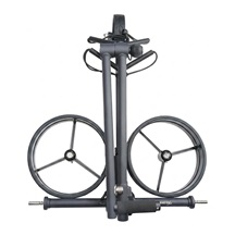 Davies Caddy SMART DHC Elektro-Trolley, schwarz/rote Räder
