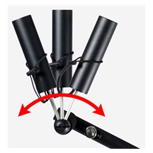 Davies Caddy Compact Schirmhalter für Davies Caddy SMART und QUICK FOLD, schwarz matt