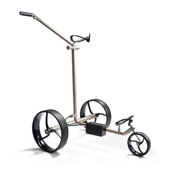 Davies Caddy Titan Elektro-Trolley, grau/schwarze Räder
