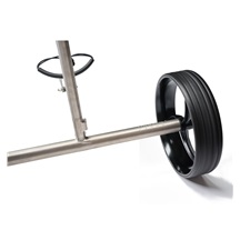 Davies Caddy Titan Elektro-Trolley, grau/schwarze Räder