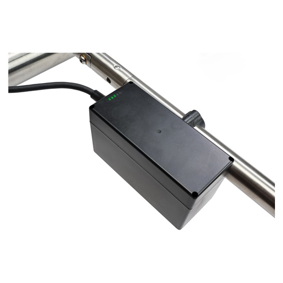 Davies Caddy Titan Elektro-Trolley, grau/schwarze Räder