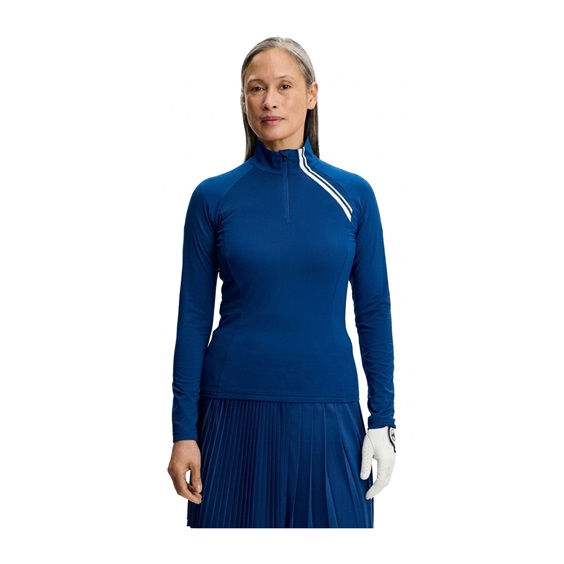 J.Lindeberg Nadu Quarter Zip Damen Midlayer, Estate Blue