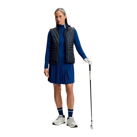 J.Lindeberg Nadu Quarter Zip Damen Midlayer, Estate Blue
