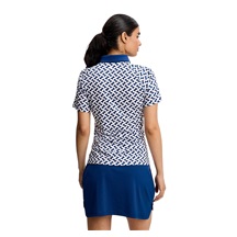 J.Lindeberg Chiara Polo Damen Poloshirt, Ladder Estate White