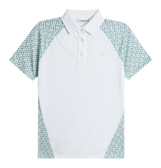 J.Lindeberg Chiara Polo Damen Poloshirt, Ladder White Bay