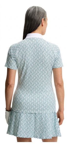 J.Lindeberg Chiara Polo Damen Poloshirt, Ladder White Bay