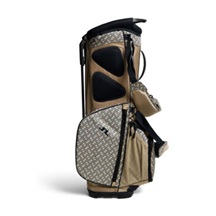 J.Lindeberg JL Flare Printed Golf Bag, Ladder White Kelp