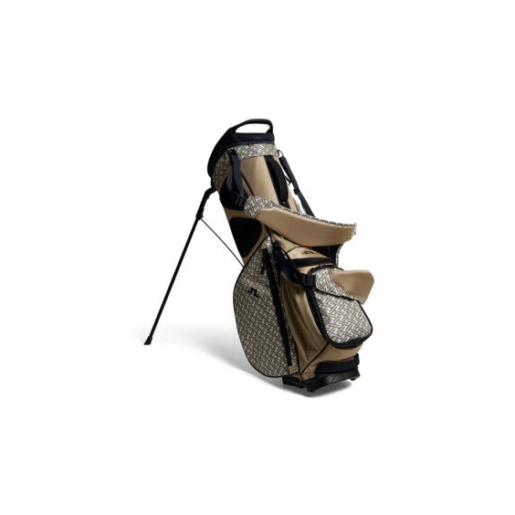 J.Lindeberg JL Flare Printed Golf Bag, Ladder White Kelp