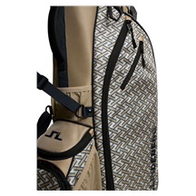 J.Lindeberg JL Flare Printed Golf Bag, Ladder White Kelp