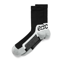 Ecco Tech Sporty Mid-Cut Socken, schwarz/weiß