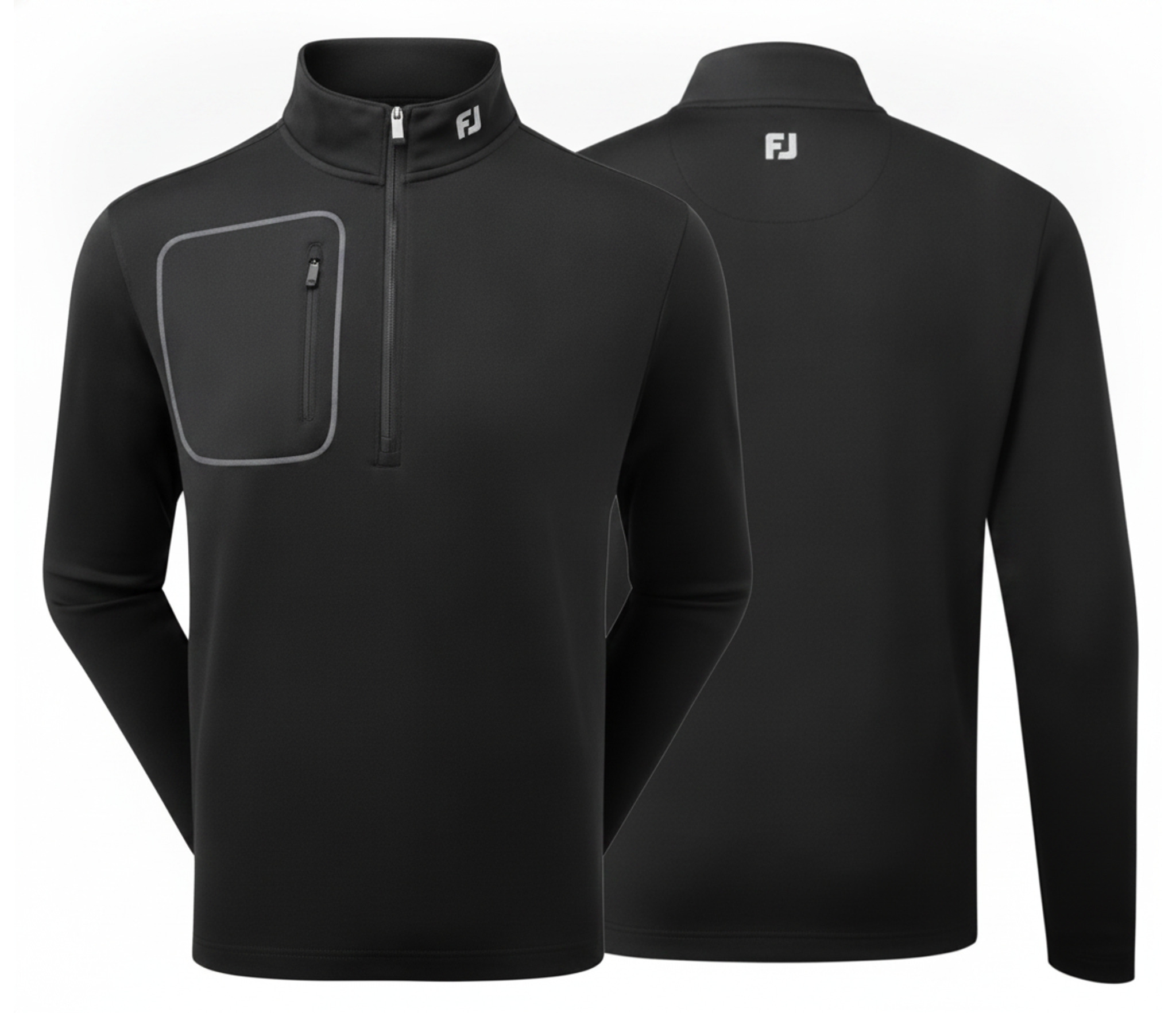 FootJoy ThermoSeries Texture Midlayer Herren Sweatshirt, schwarz