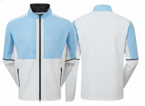 FootJoy DryJoys Select LX Herren Jacke, Mid Blue / Oyster Grey