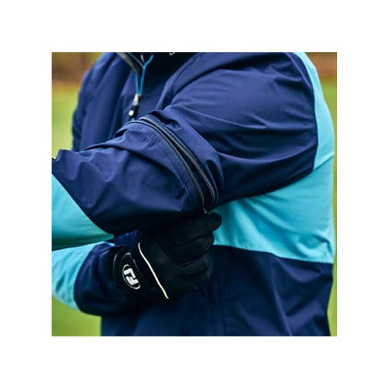 FootJoy HydroLite X Herren Regenjacke kurzarm, schwarz