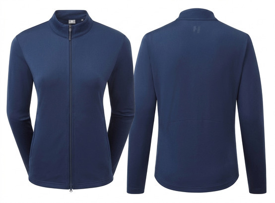 FootJoy ThermoSeries Full-Zip Midlayer Damen Pullover, Navy