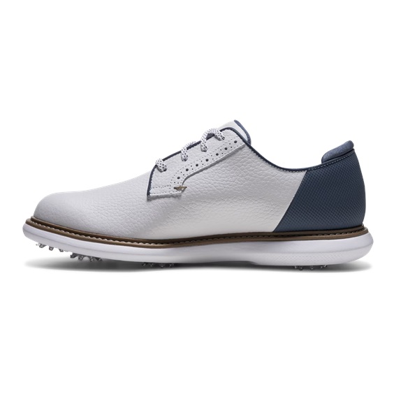 FootJoy FJ Traditions Blucher Herren Golfschuhe, weiß/blau/tan