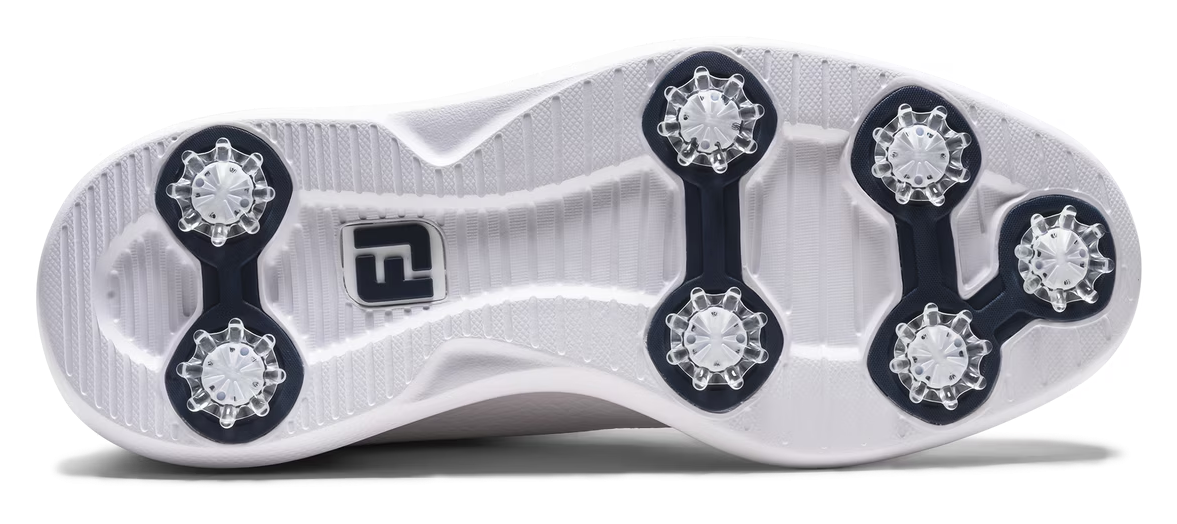 FootJoy FJ Traditions Blucher Herren Golfschuhe, weiß/blau/tan