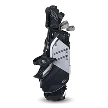 U.S. Kids Golf TS6-57 (145cm) 10-Club Junior Golfset, Graphit, stand bag, schwarz/grau/weiß