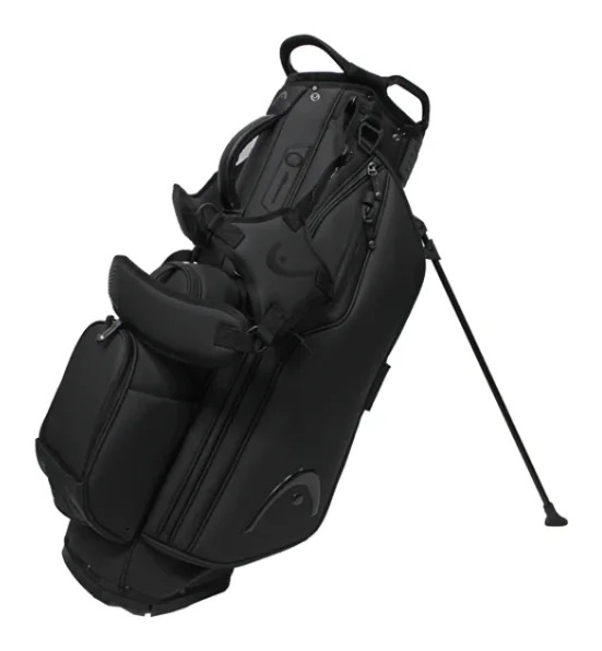 Head Golf PU Leather Premium Neutral NA Standbag, Schwarz