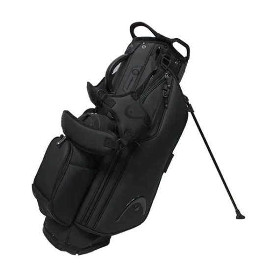 Head Golf PU Leather Premium Neutral NA Standbag, Schwarz