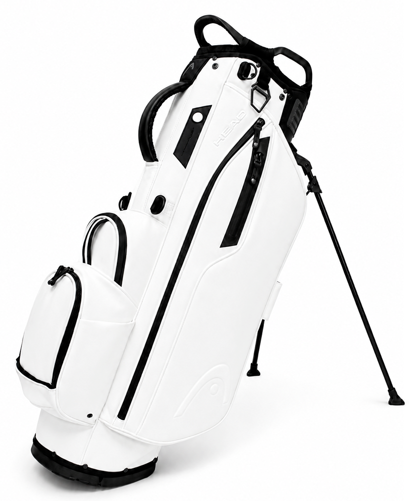 Head Golf PU Leather Premium Neutral NA Standbag, Weiß