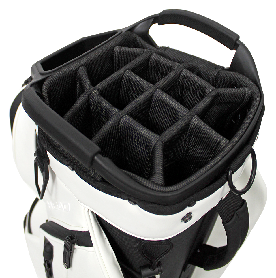 Head Golf PU Leather Premium Neutral NA Standbag, Weiß