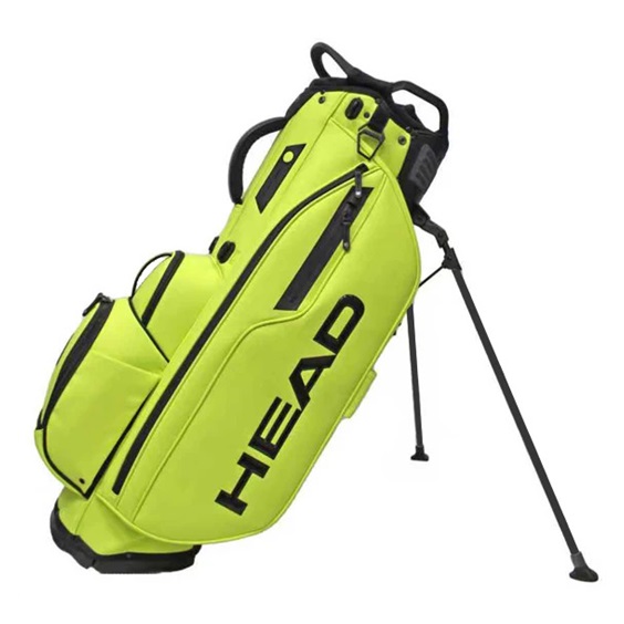 Head Golf PU Leather Premium Logo Standbag, volt yellow/green