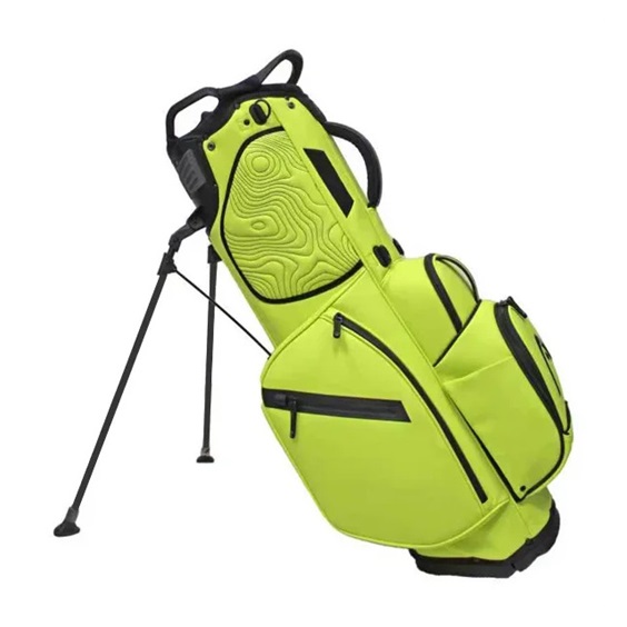 Head Golf PU Leather Premium Logo Standbag, volt yellow/green