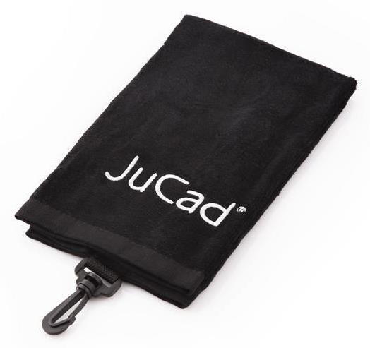 JuCad TriFold Golfhandtuch, schwarz