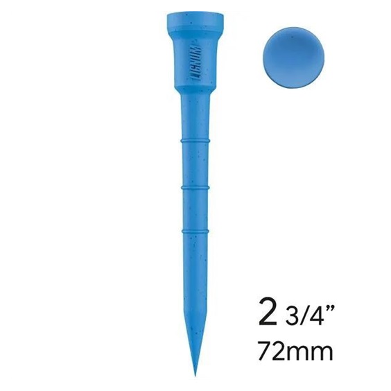 Lignum Tee Plastiktees 72mm, 12Stk., blau