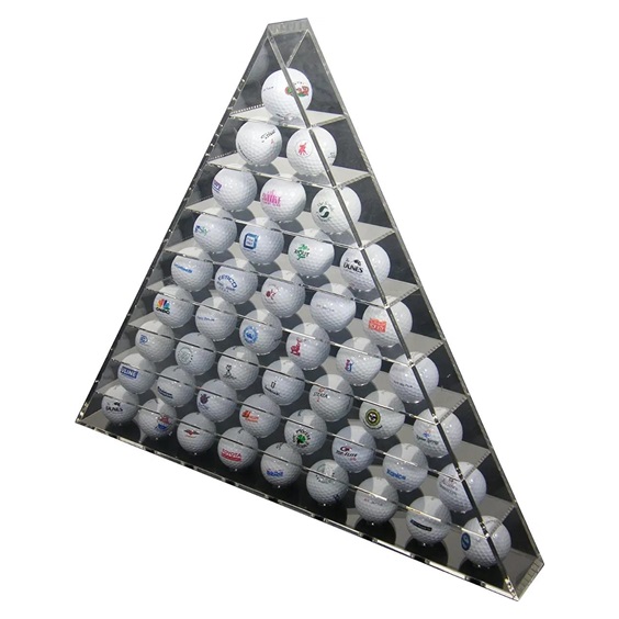 Longridge 45 Ball Pyramid Display Rack Golfballregal