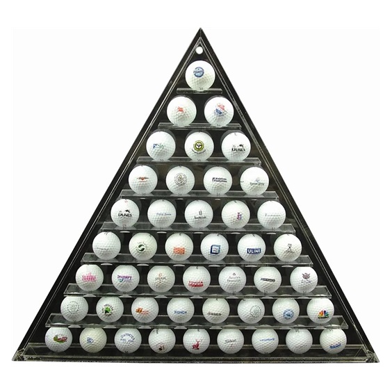 Longridge 45 Ball Pyramid Display Rack Golfballregal