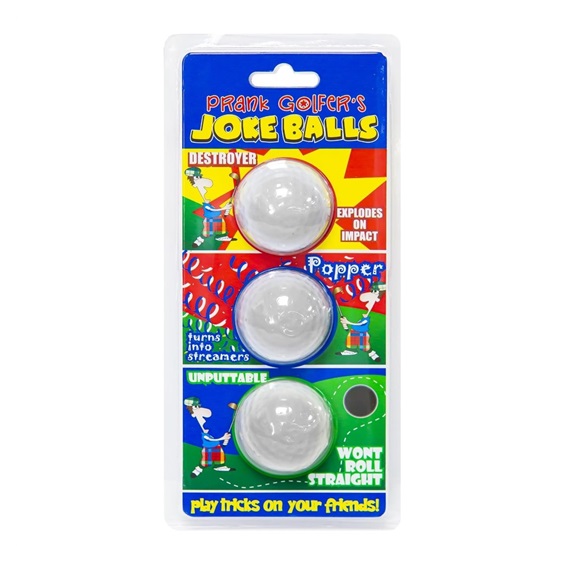 Longridge Prank Golfer‘s Joke Balls (3 Bälle)