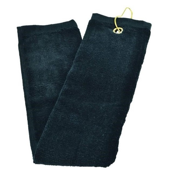 Golf Handtuch Longridge Trifold - schwarz