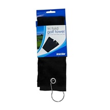 Golf Handtuch Longridge Trifold - schwarz