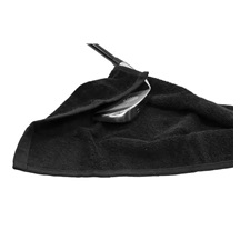 Golf Handtuch Longridge Trifold - schwarz