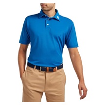 FootJoy Stretch Pique Solid Athletic Fit Herren Poloshirt, cobalt