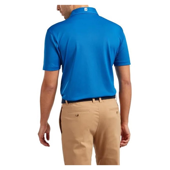 FootJoy Stretch Pique Solid Athletic Fit Herren Poloshirt, cobalt