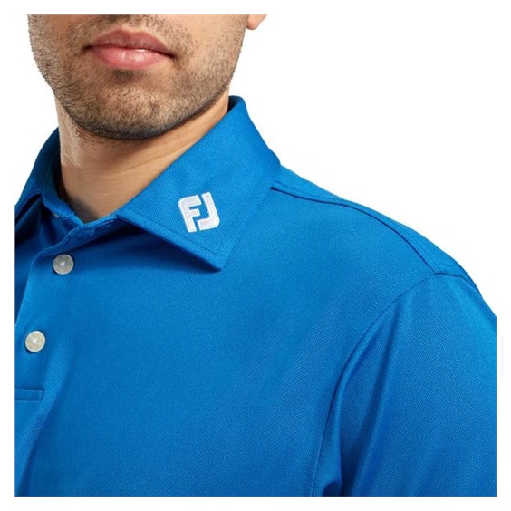 FootJoy Stretch Pique Solid Athletic Fit Herren Poloshirt, cobalt