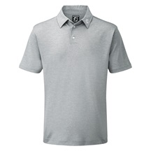 FootJoy Stretch Pique Solid Athletic Fit Herren polo, grau