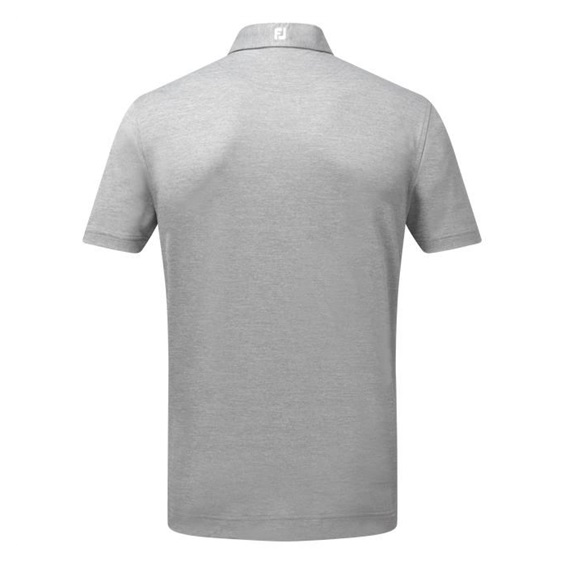 FootJoy Stretch Pique Solid Athletic Fit Herren polo, grau