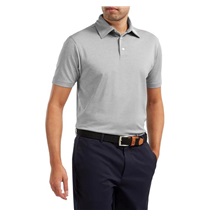 FootJoy Stretch Pique Solid Athletic Fit Herren polo, grau