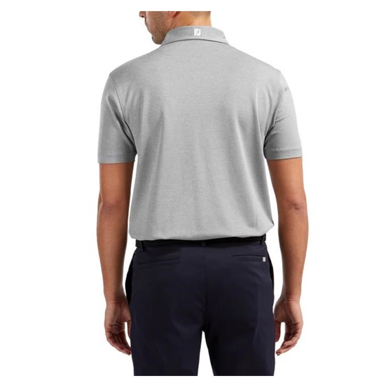 FootJoy Stretch Pique Solid Athletic Fit Herren polo, grau