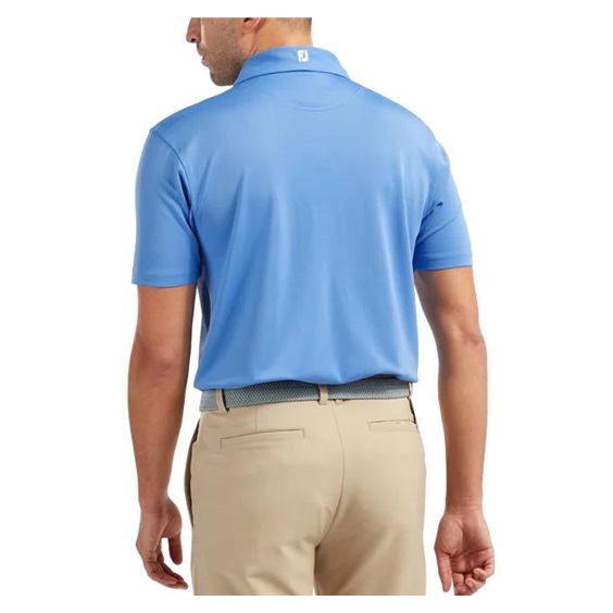 FootJoy Stretch Pique Solid Athletic Fit Herren Poloshirt, blau