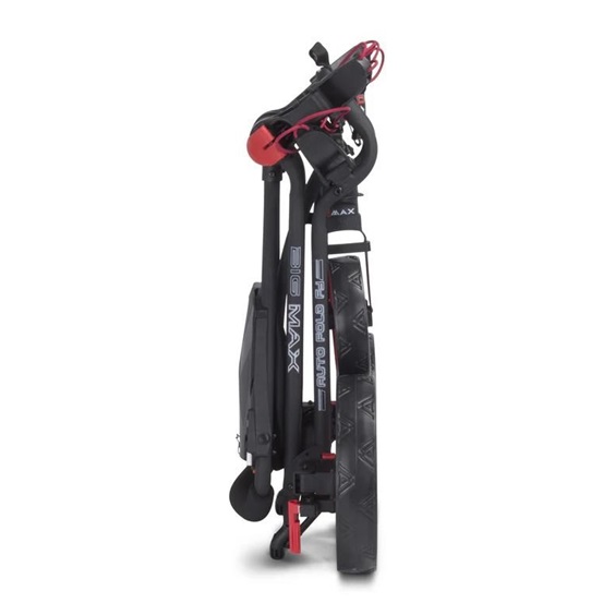 Big Max Autofold FF Golf Trolley, schwarz/rot