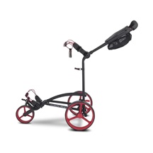 Big Max Autofold FF Golf Trolley, schwarz/rot