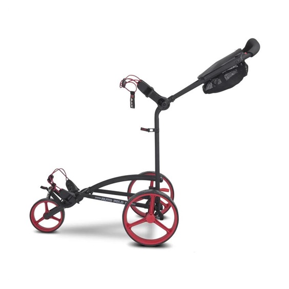Big Max Autofold FF Golf Trolley, schwarz/rot